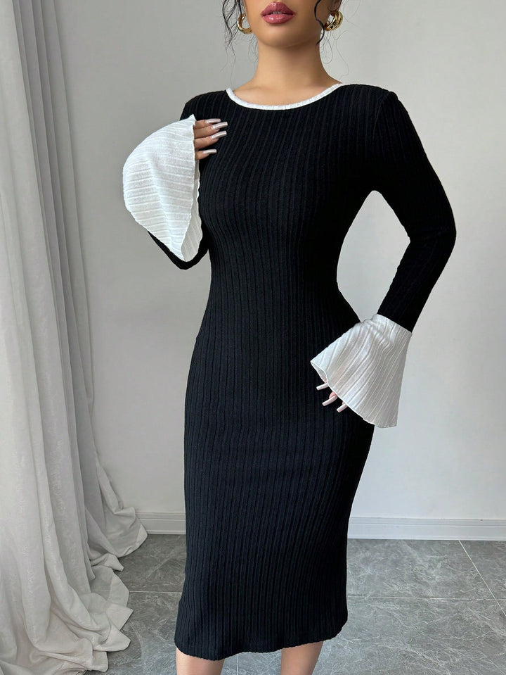 Rochie midi SHEIN, mix culori