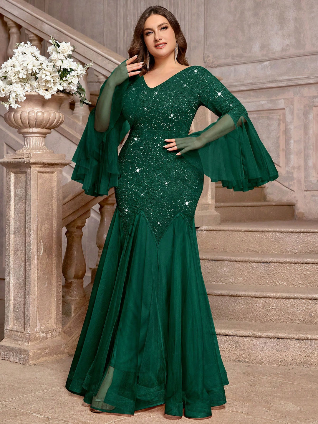 Rochie SHEIN, verde