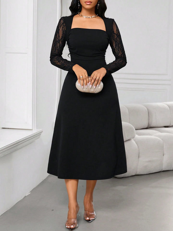 Rochie midi SHEIN, negru