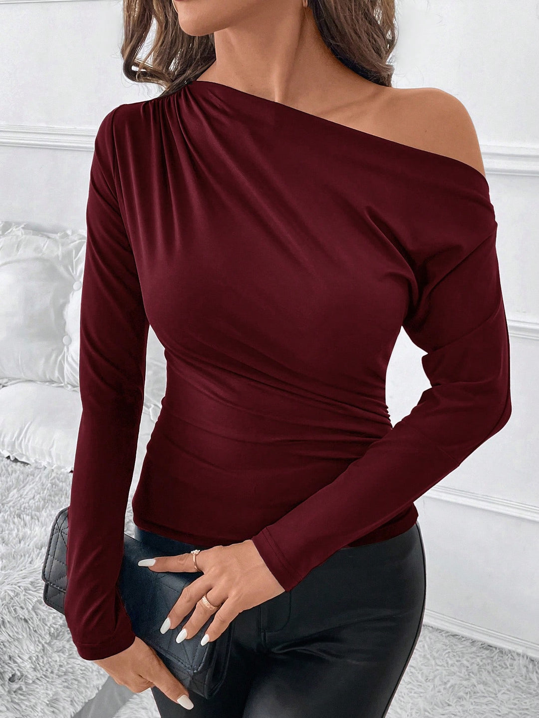 Tricou SHEIN, vișiniu