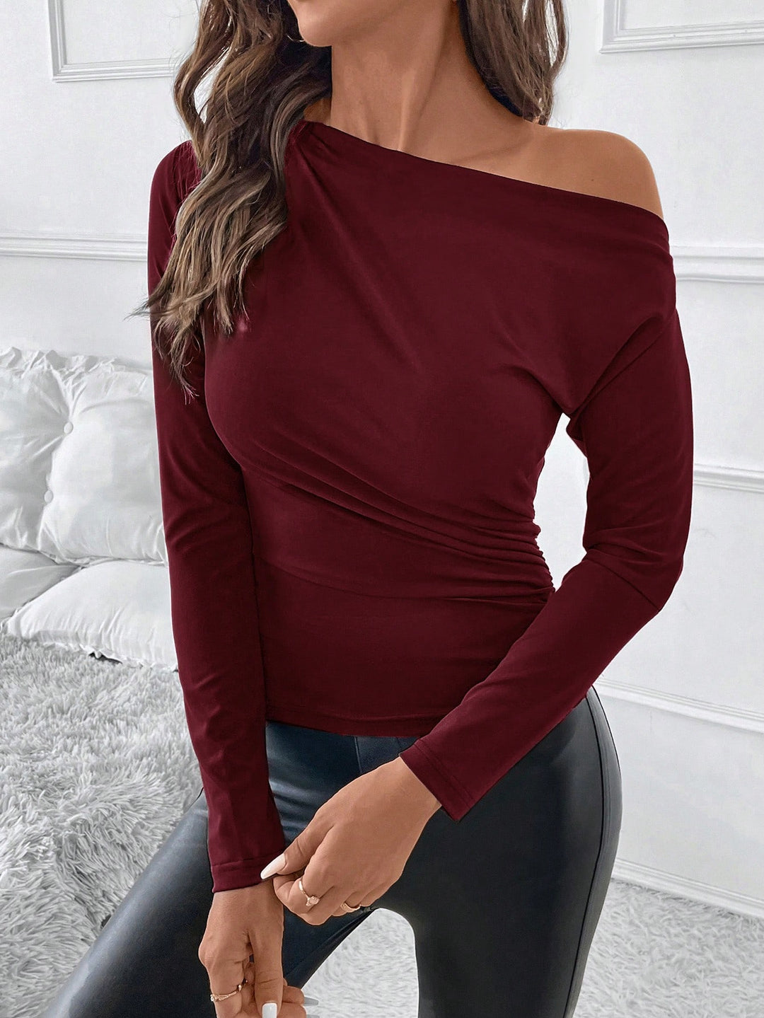 Tricou SHEIN, vișiniu