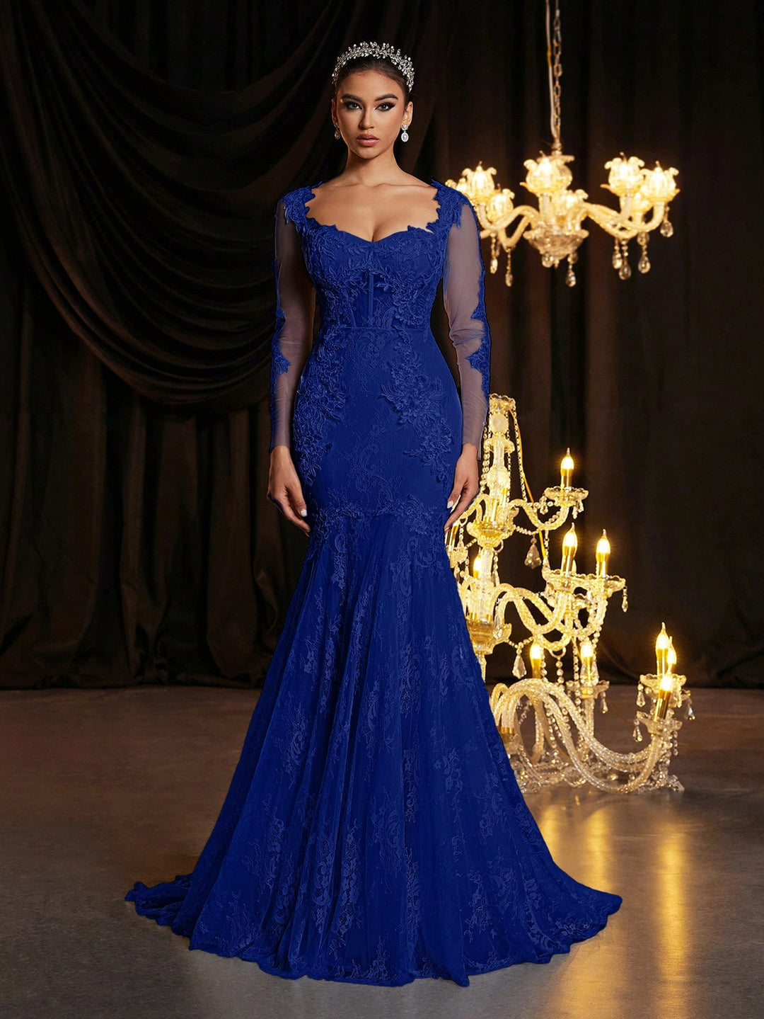 Rochie de mireasă SHEIN, albastru