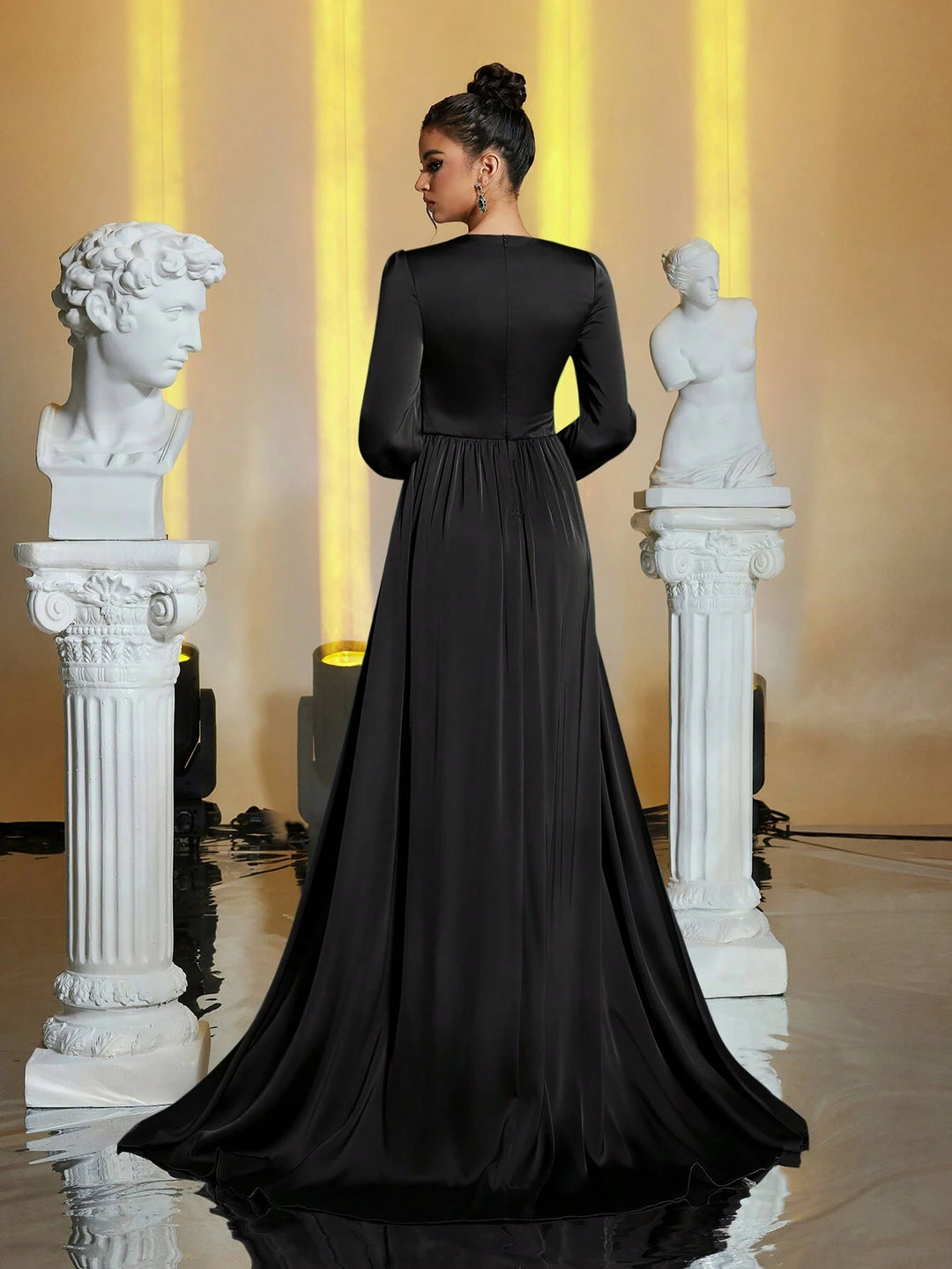Rochie de ocazie SHEIN, negru