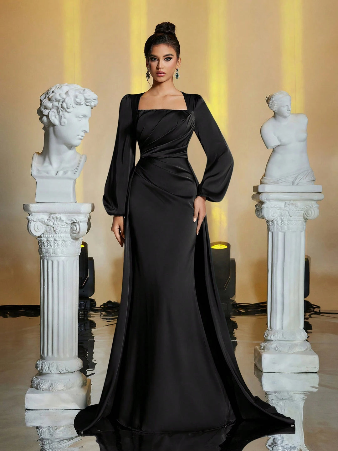 Rochie de ocazie SHEIN, negru