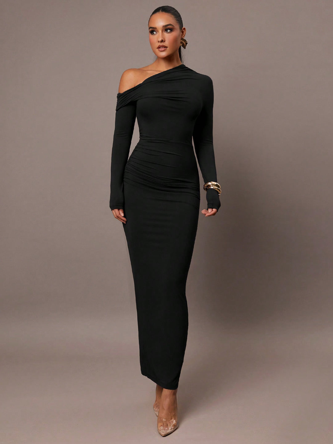 Rochie maxi SHEIN, negru