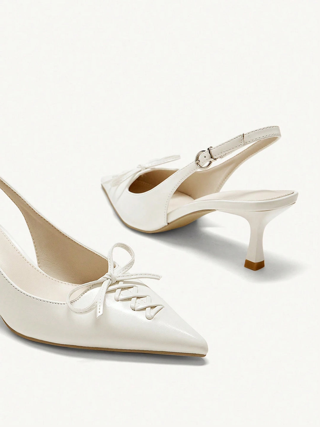 Pantofi cu toc SHEIN, alb