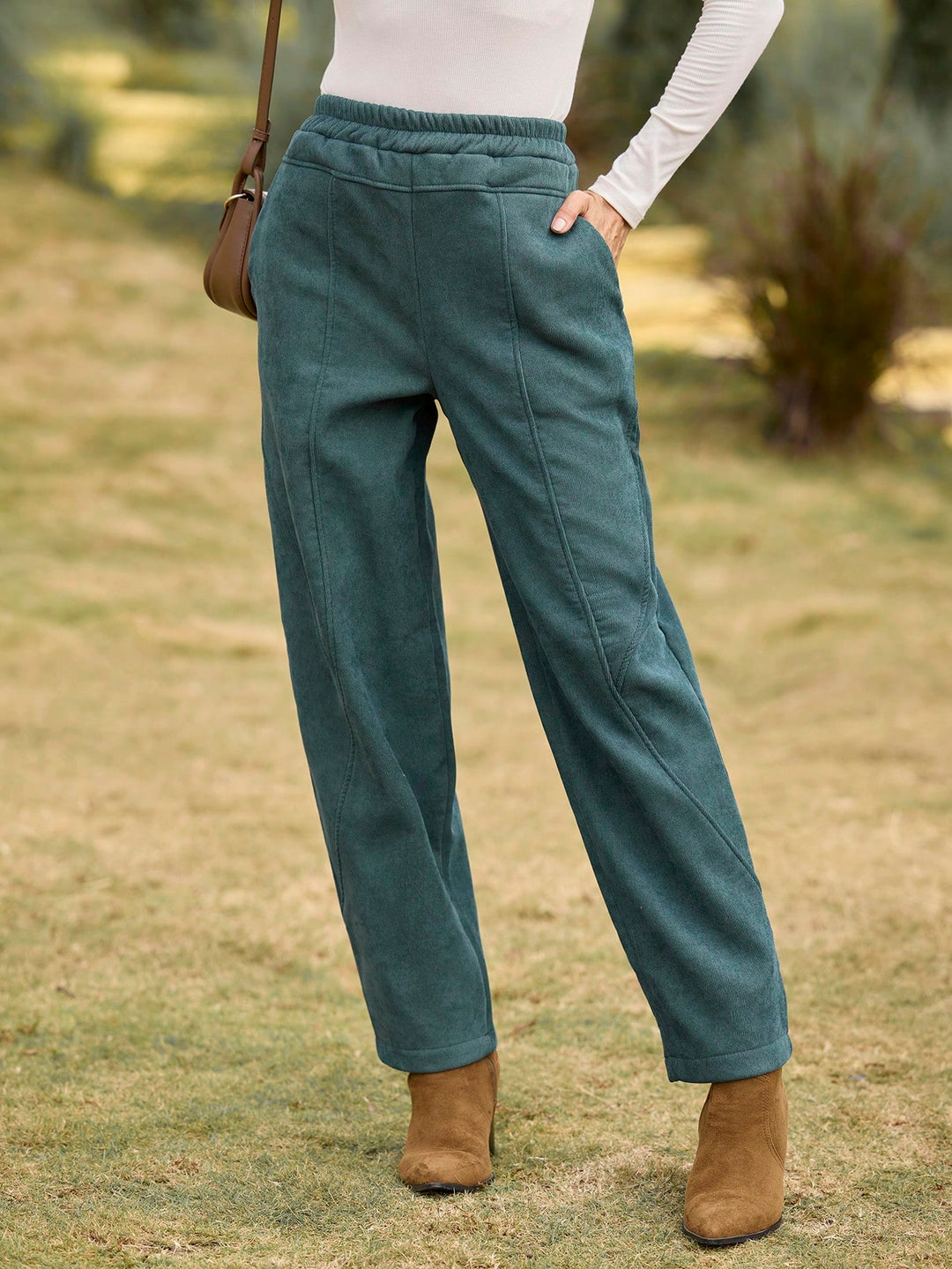 Pantaloni Shein, verde