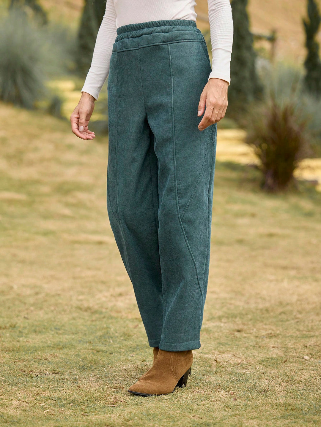 Pantaloni Shein, verde