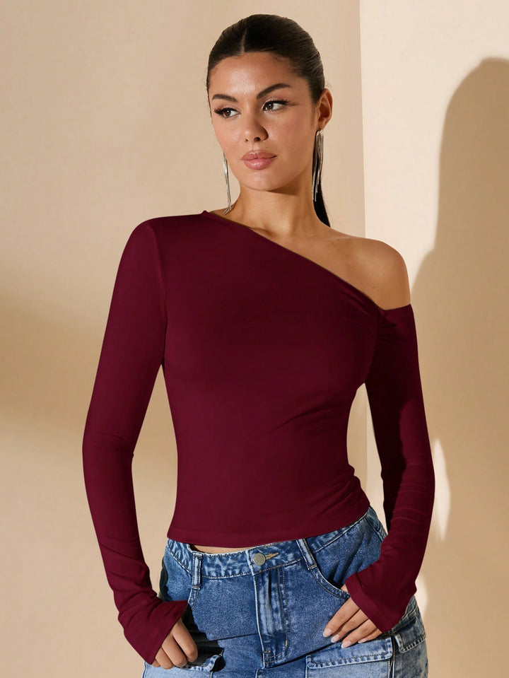 Tricou SHEIN, vișiniu