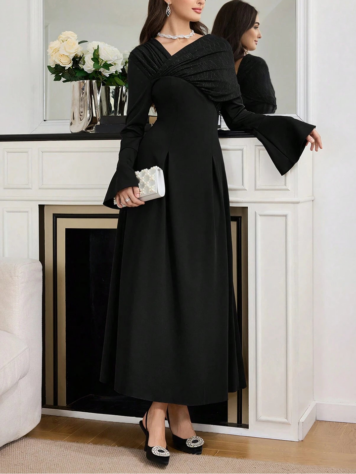 Shein maxi ruha, fekete