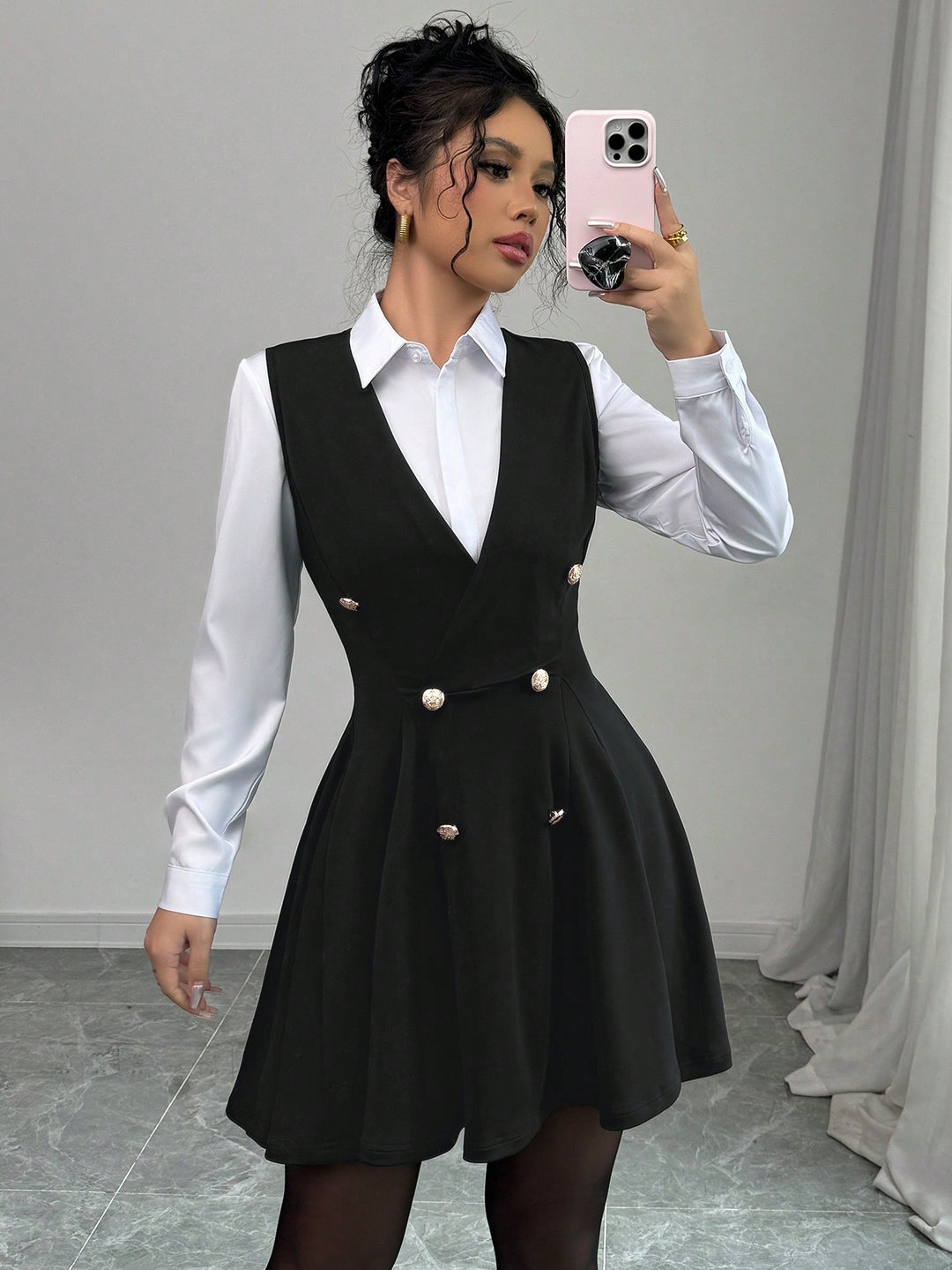 Rochie mini SHEIN, negru