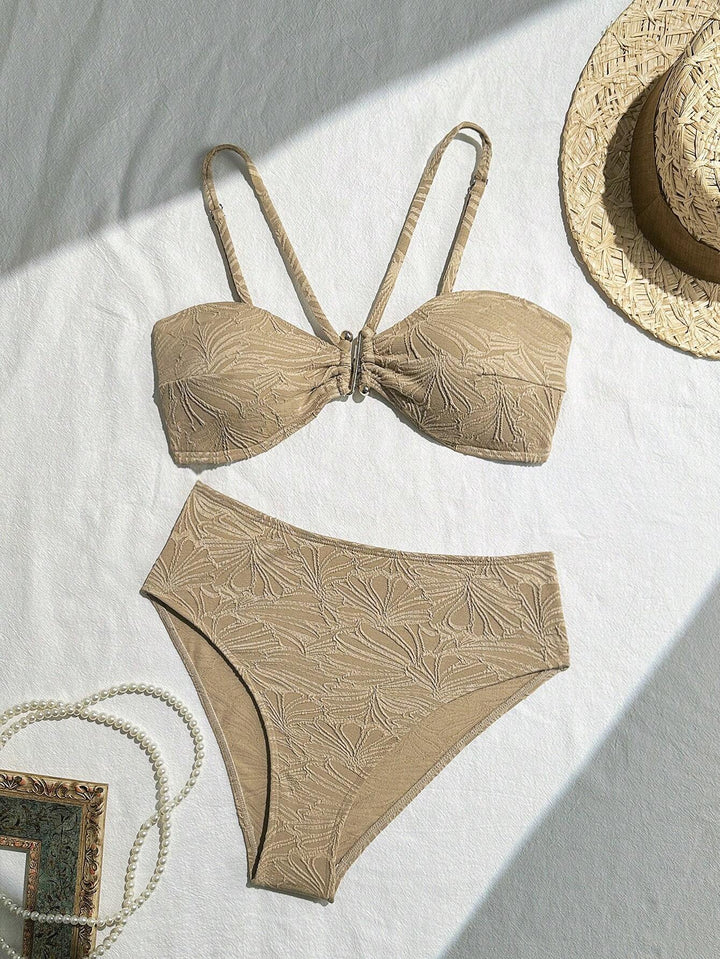 Costum de baie SHEIN, maro