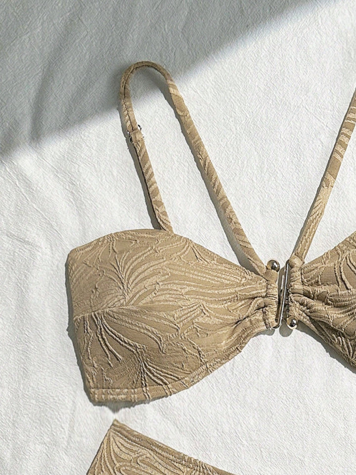 Costum de baie SHEIN, maro