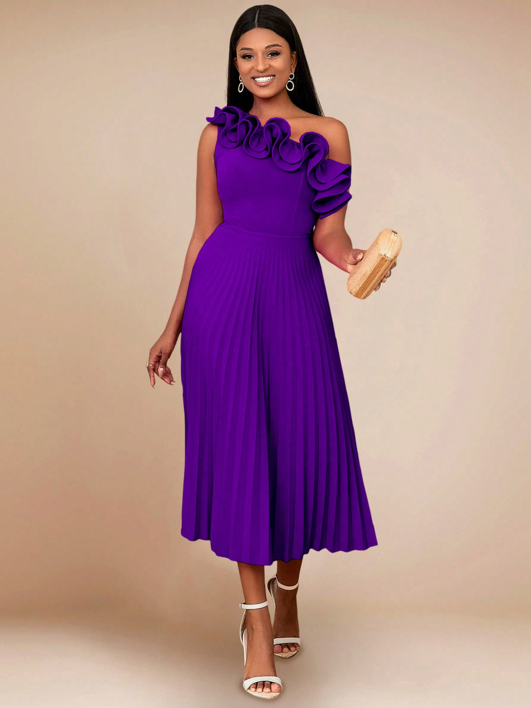 Rochie midi SHEIN, mov