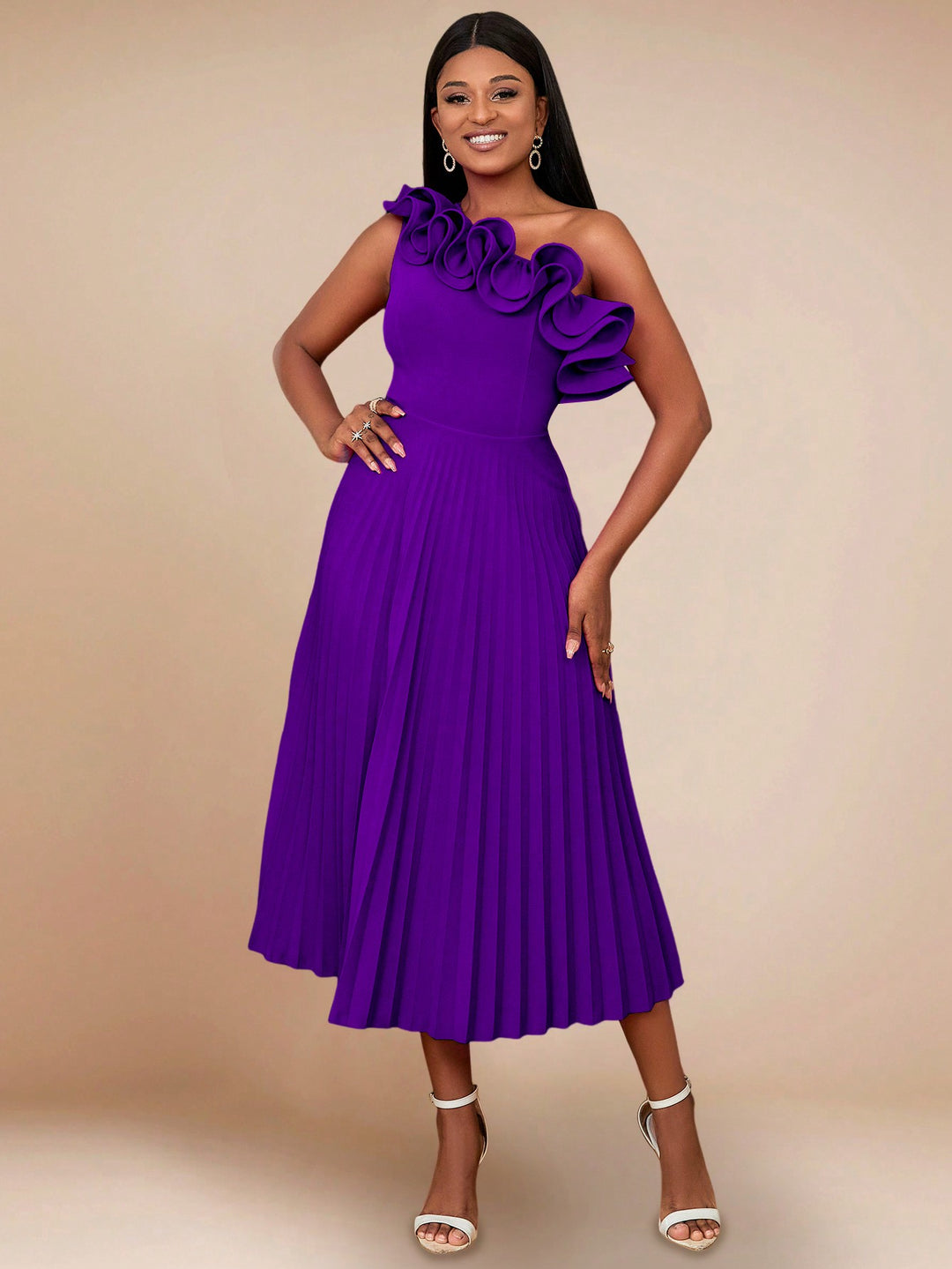 Rochie midi SHEIN, mov
