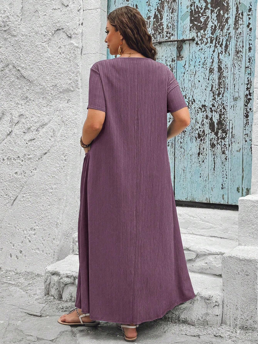 SHEIN maxi ruha, lila