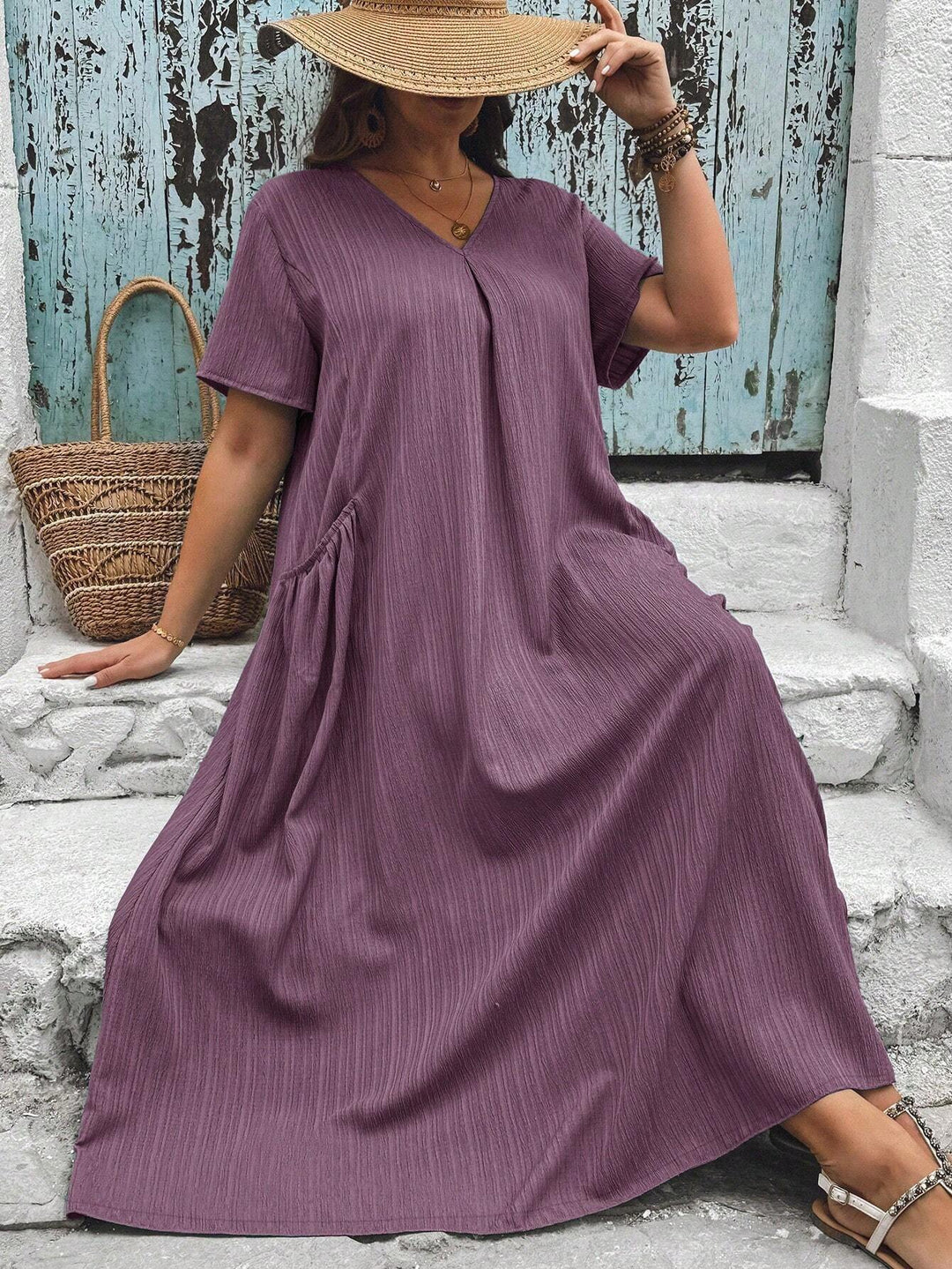 SHEIN maxi ruha, lila