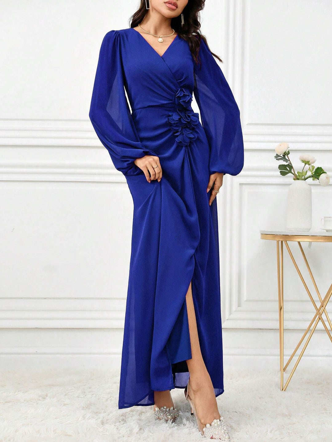 Rochie maxi Shein, albastru