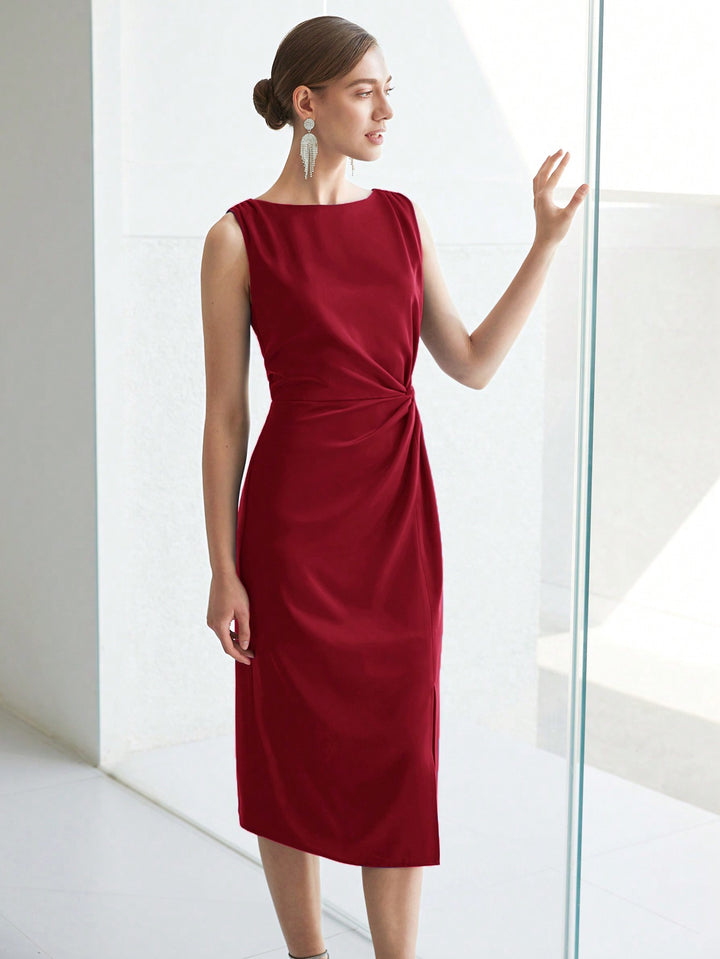 Rochie midi SHEIN, roșu