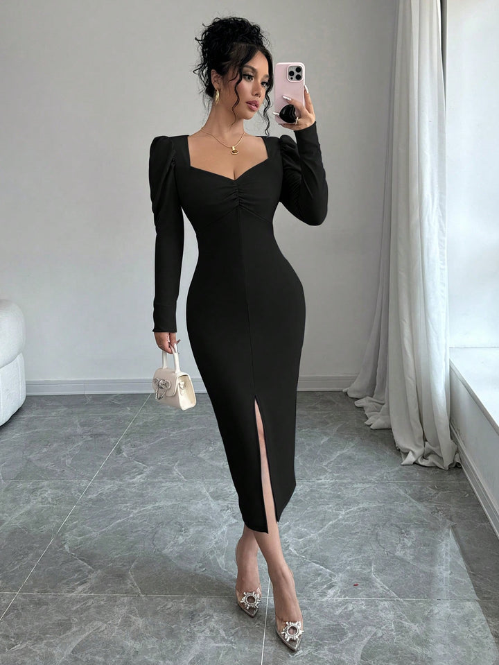 Rochie midi SHEIN, negru