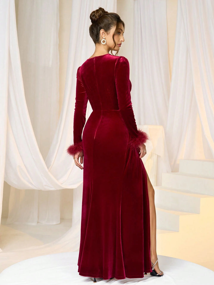 Rochie maxi Shein, roșu