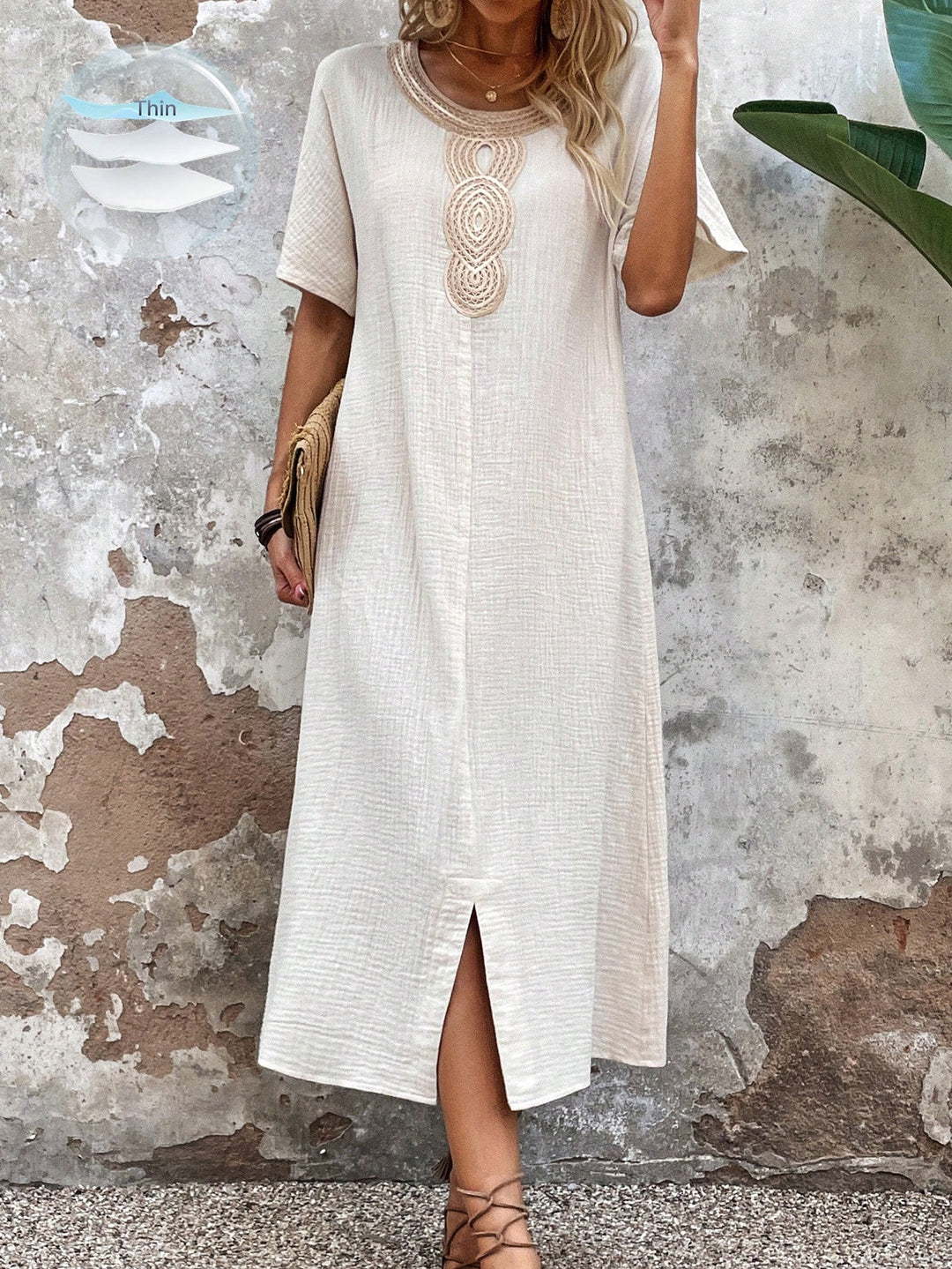 Rochie midi SHEIN, bej