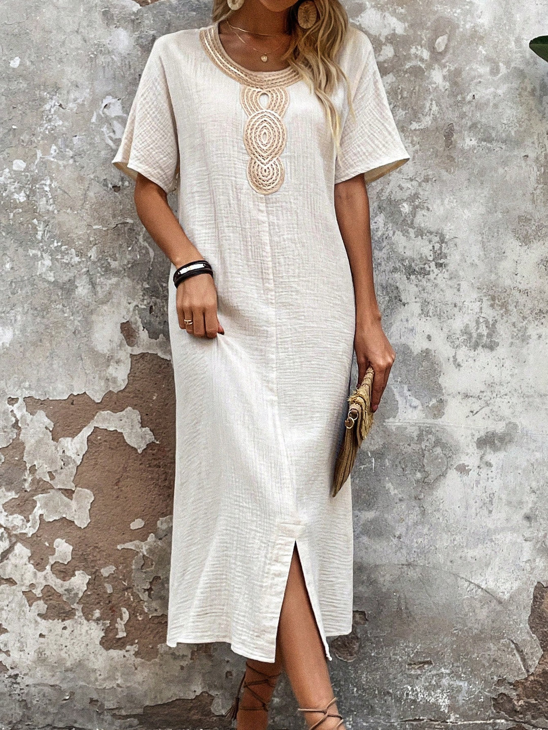 Rochie midi SHEIN, bej