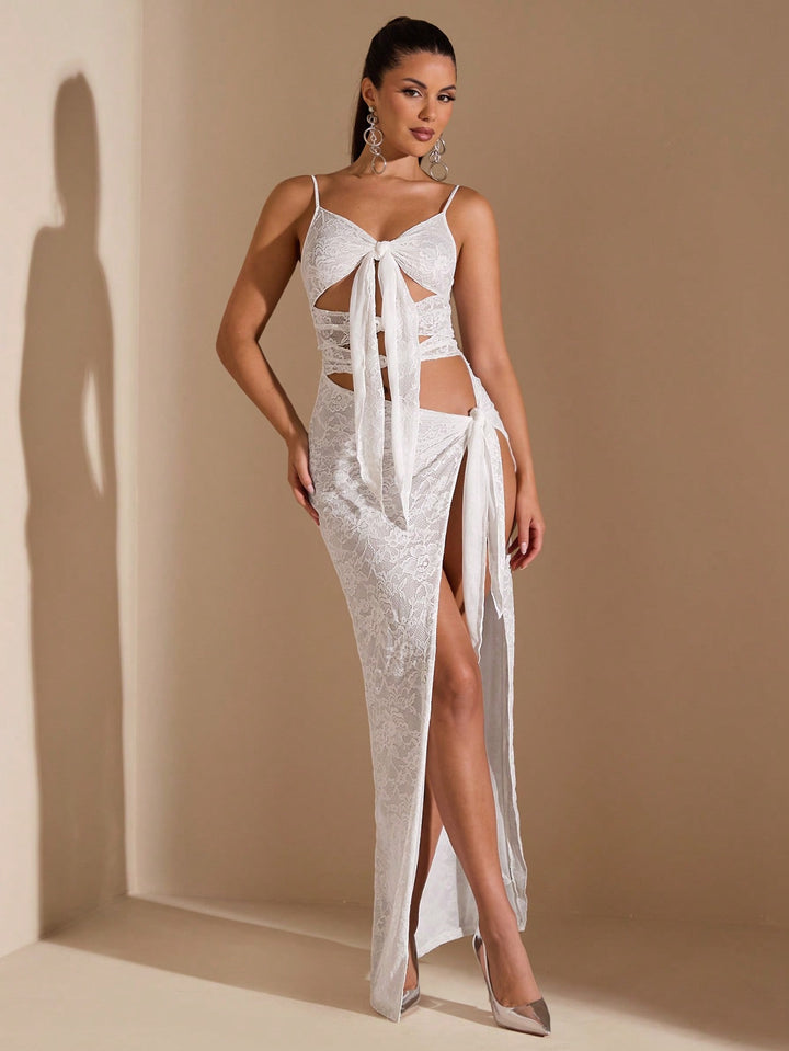 Rochie maxi SHEIN, alb