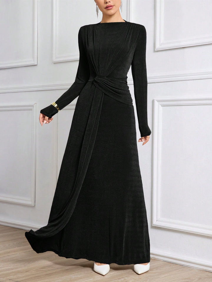 SHEIN maxi ruha, fekete