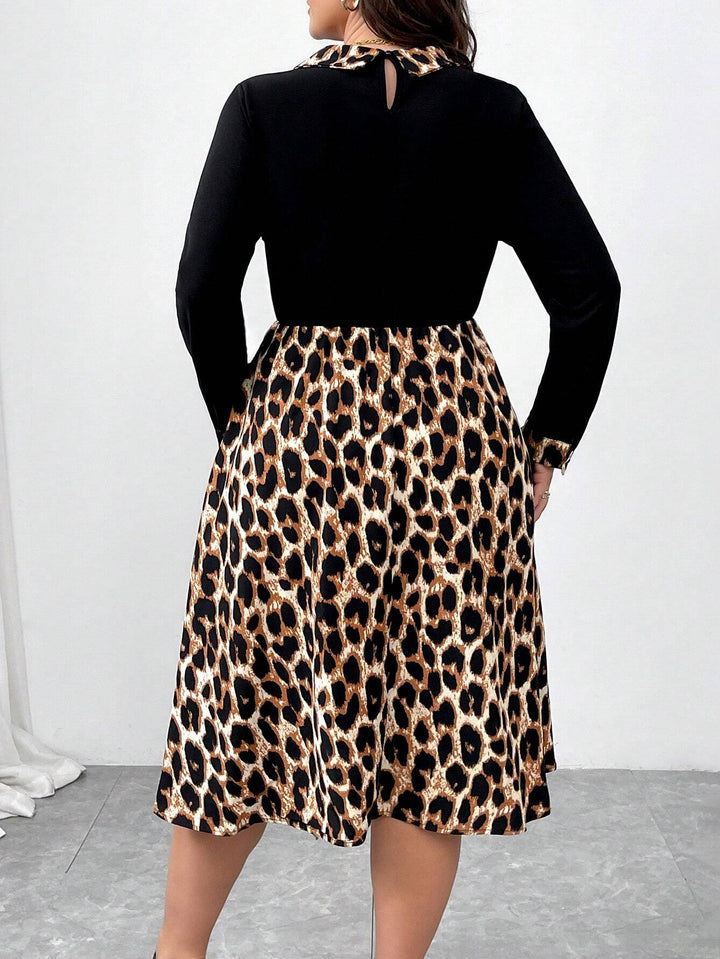 Rochie midi Shein Curve+, mix culori