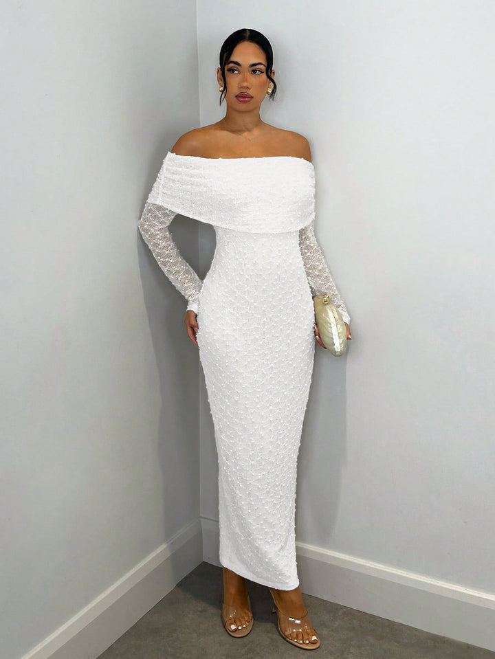 Rochie maxi SHEIN, alb