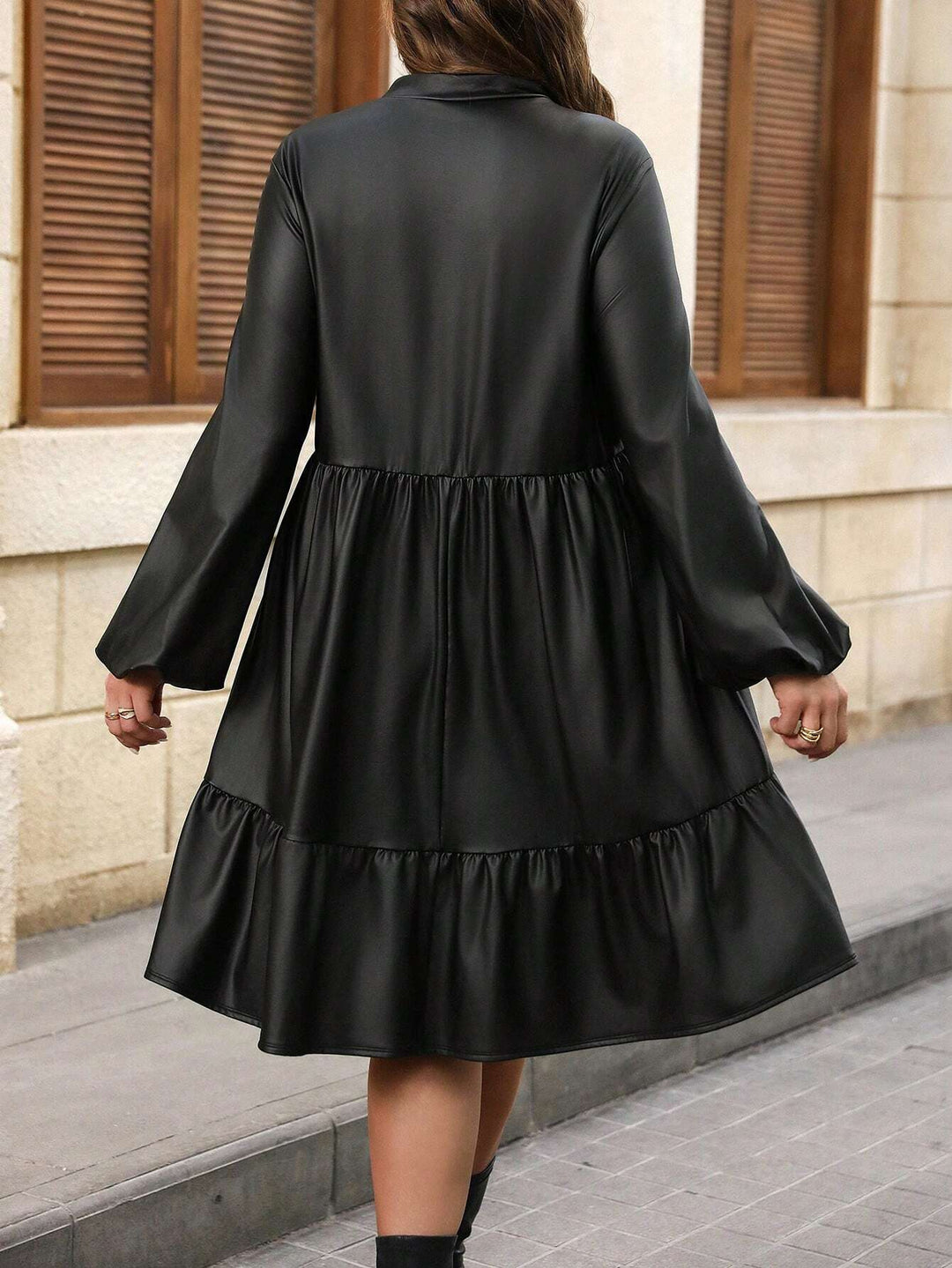 Rochie midi Shein Curve, negru