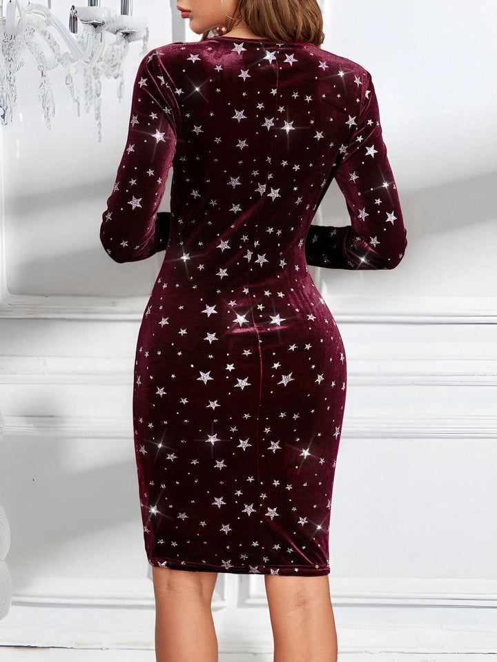 Rochie mini Shein, vișiniu