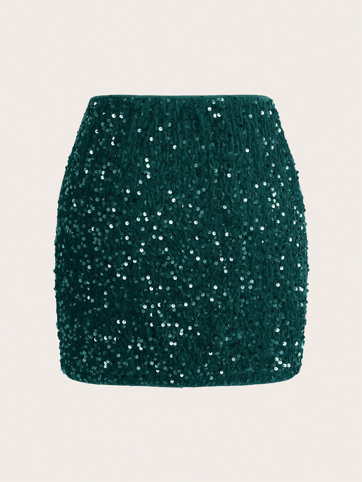 Fustă mini SHEIN, verde