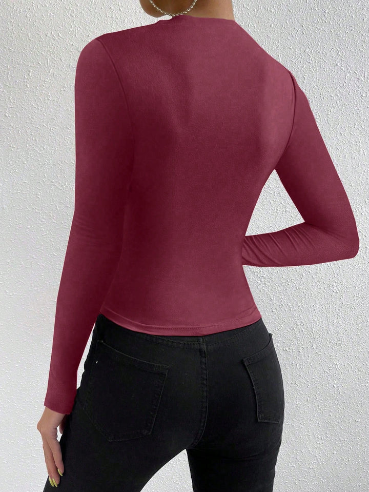 Tricou SHEIN, vișiniu