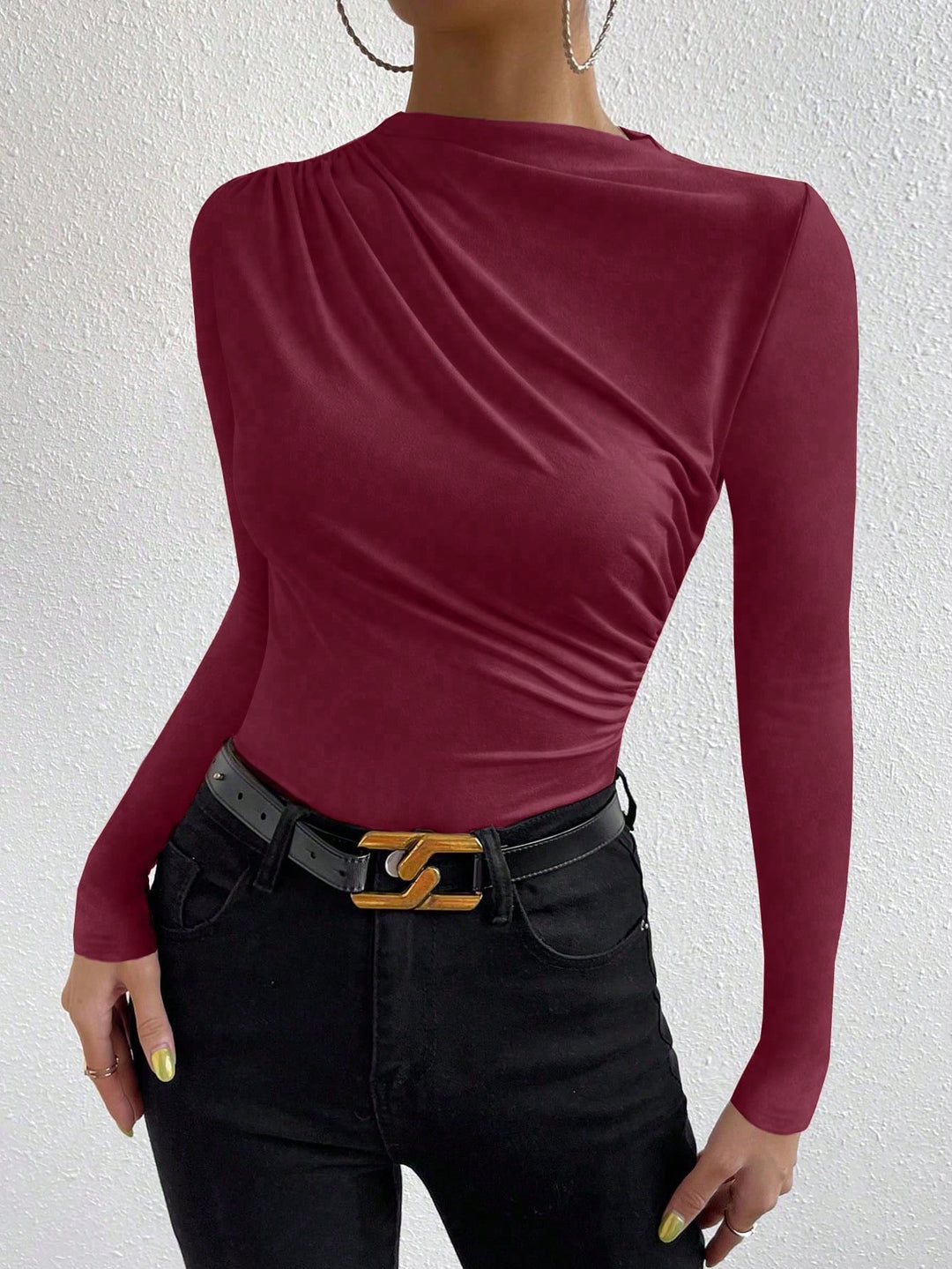 Tricou SHEIN, vișiniu