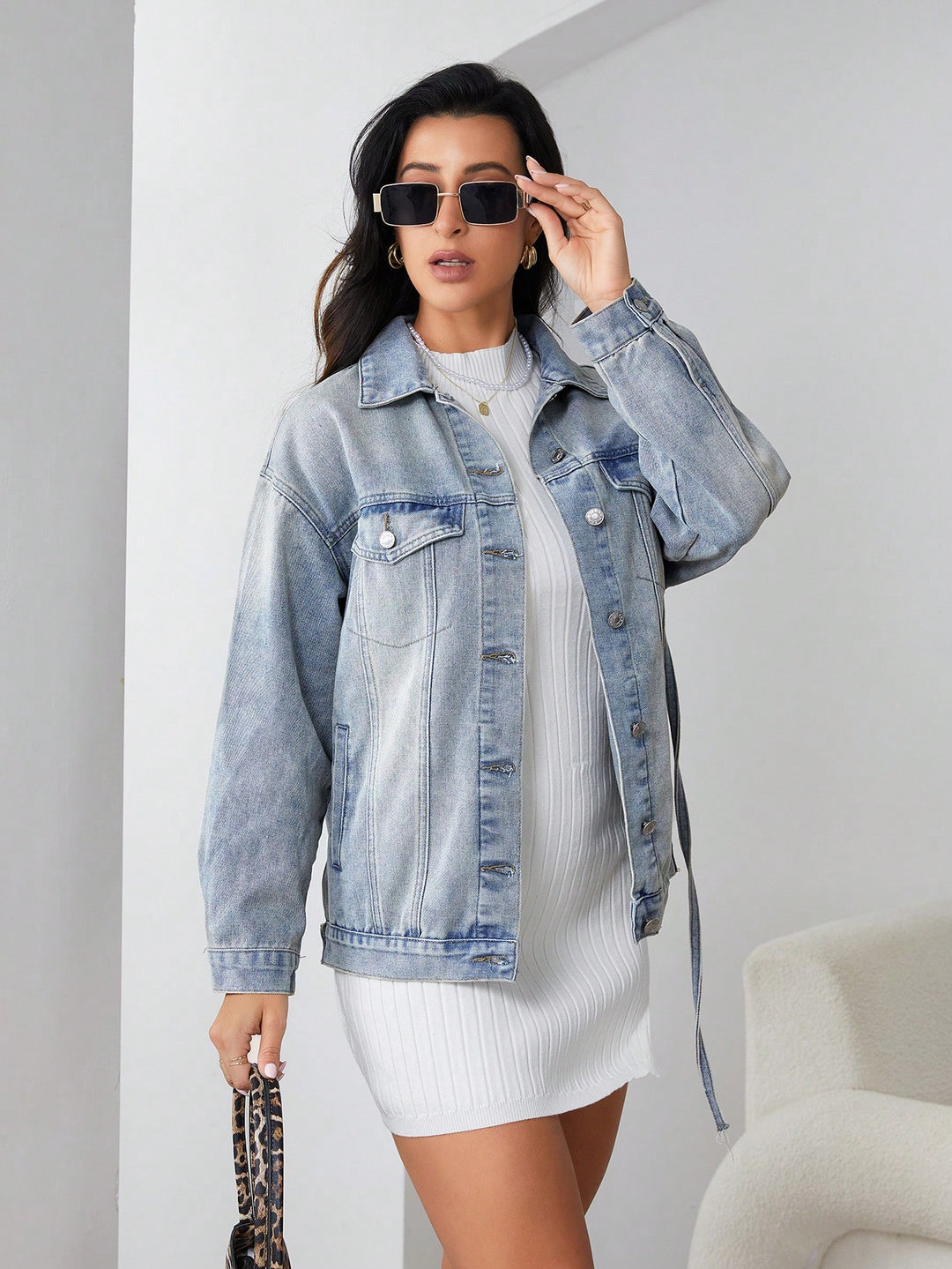 SHEIN farmerdzseki, kék