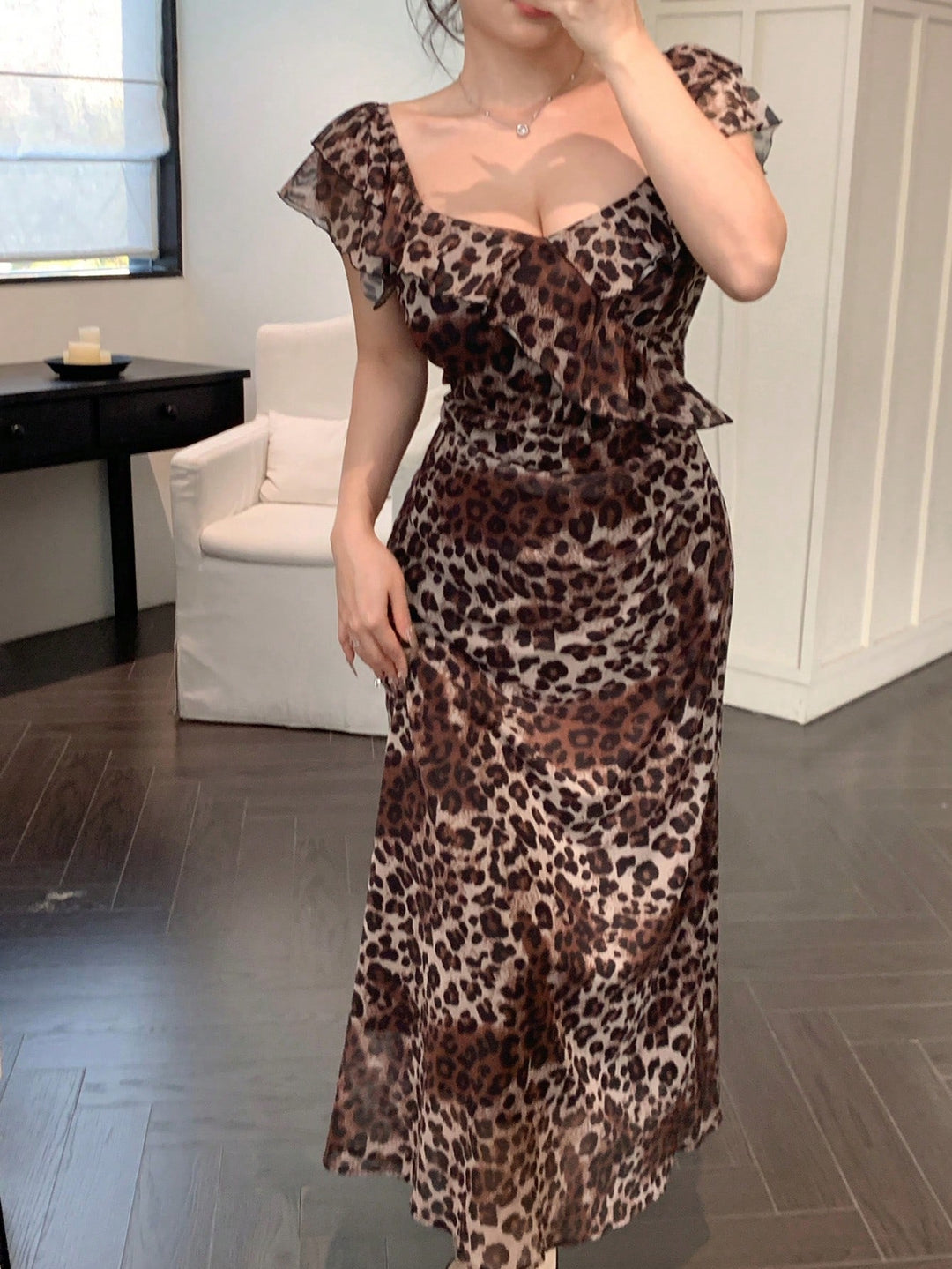 Rochie maxi Shein, mix culori