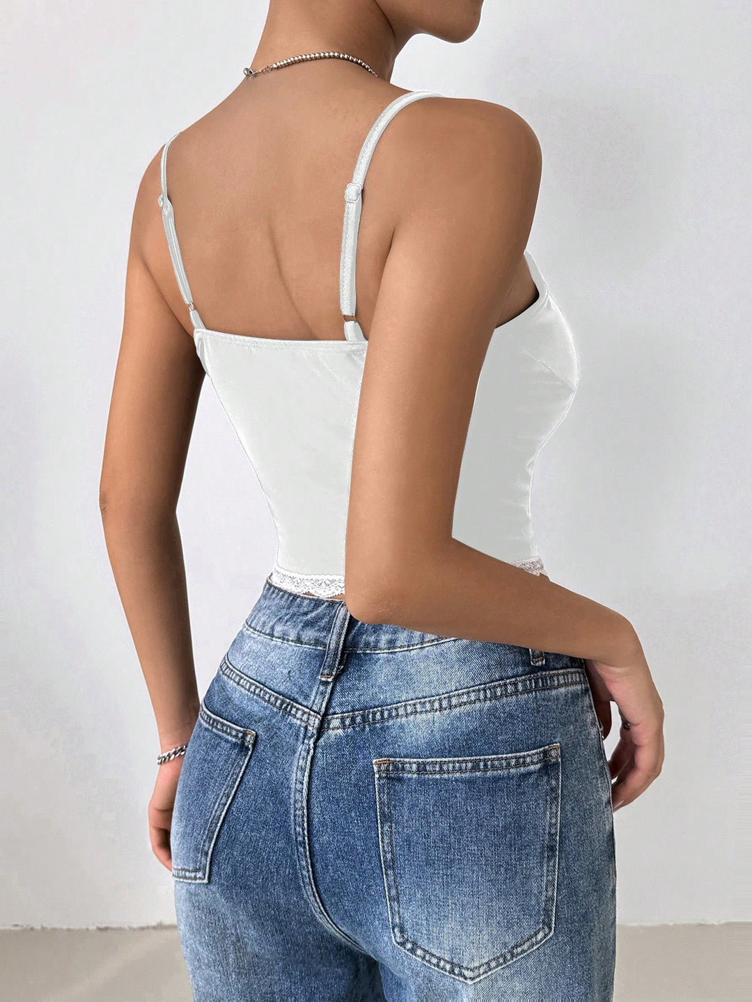 Fehér SHEIN top