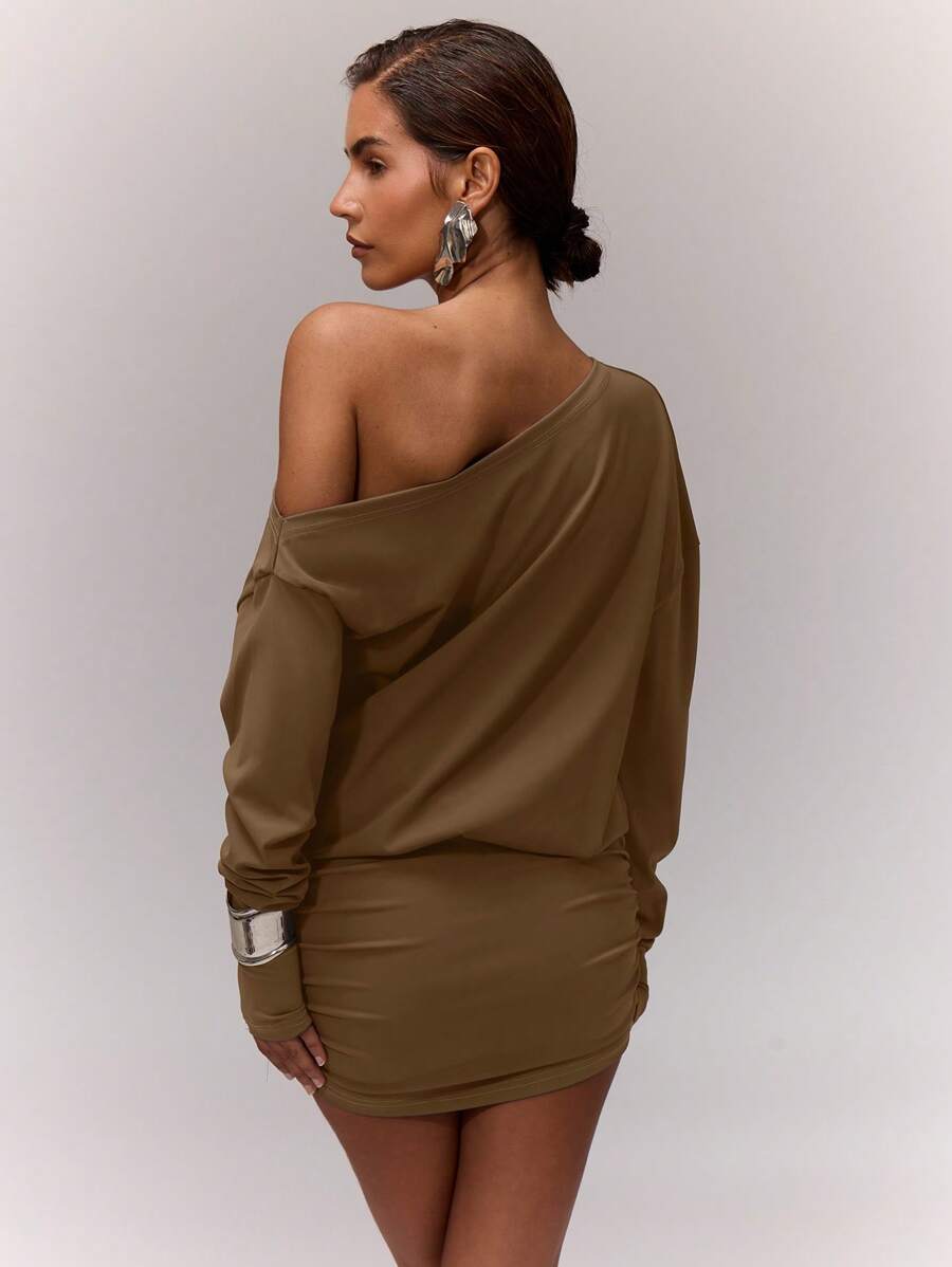 Rochie mini SHEIN, maro