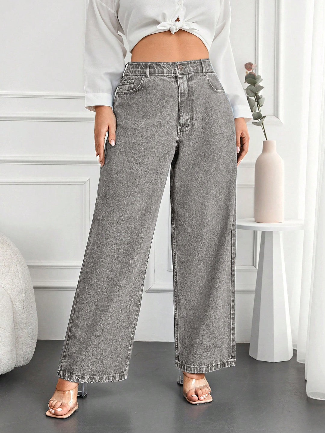 Jeans SHEIN, gri
