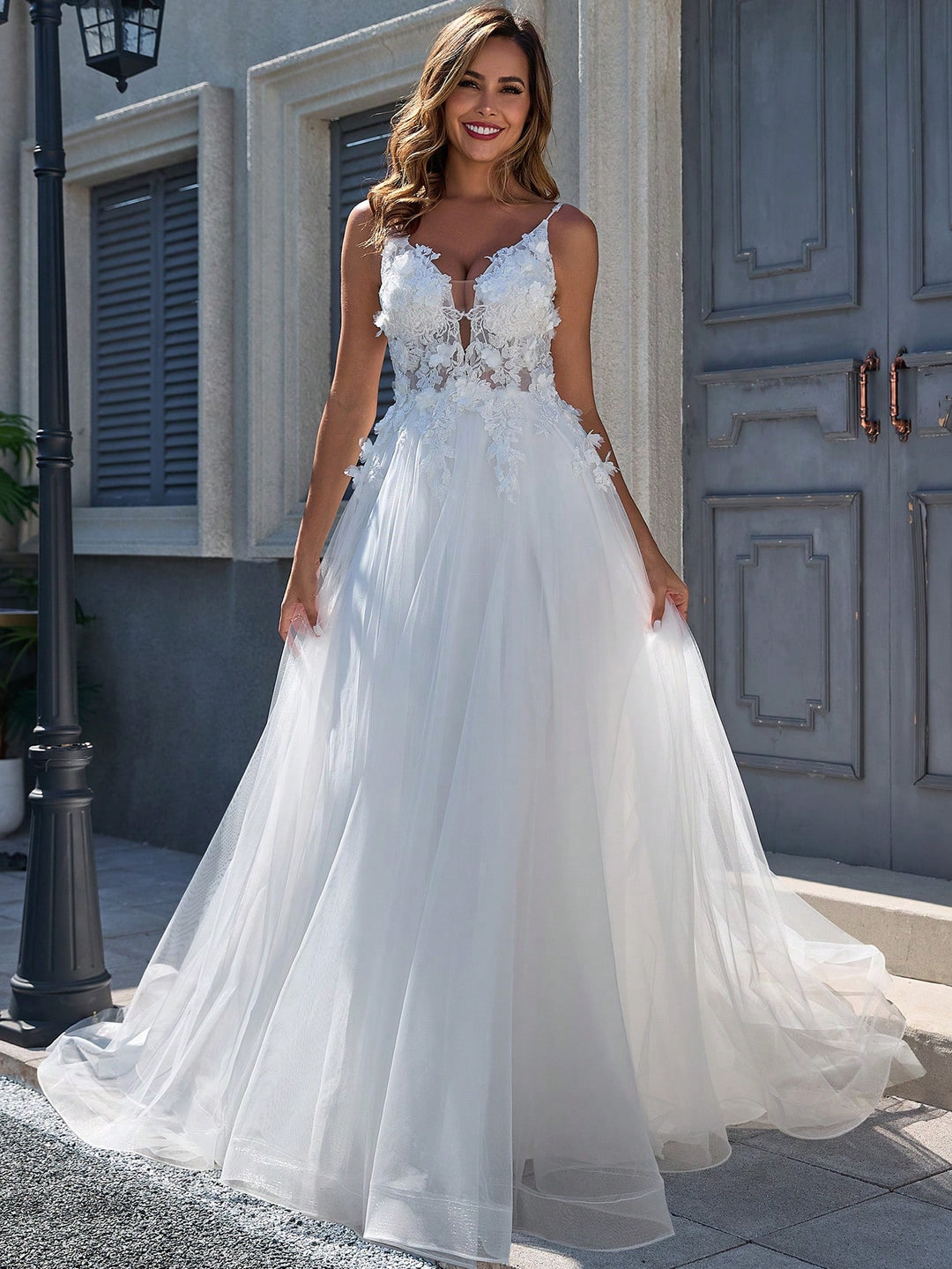 Rochie de mireasă SHEIN, bej