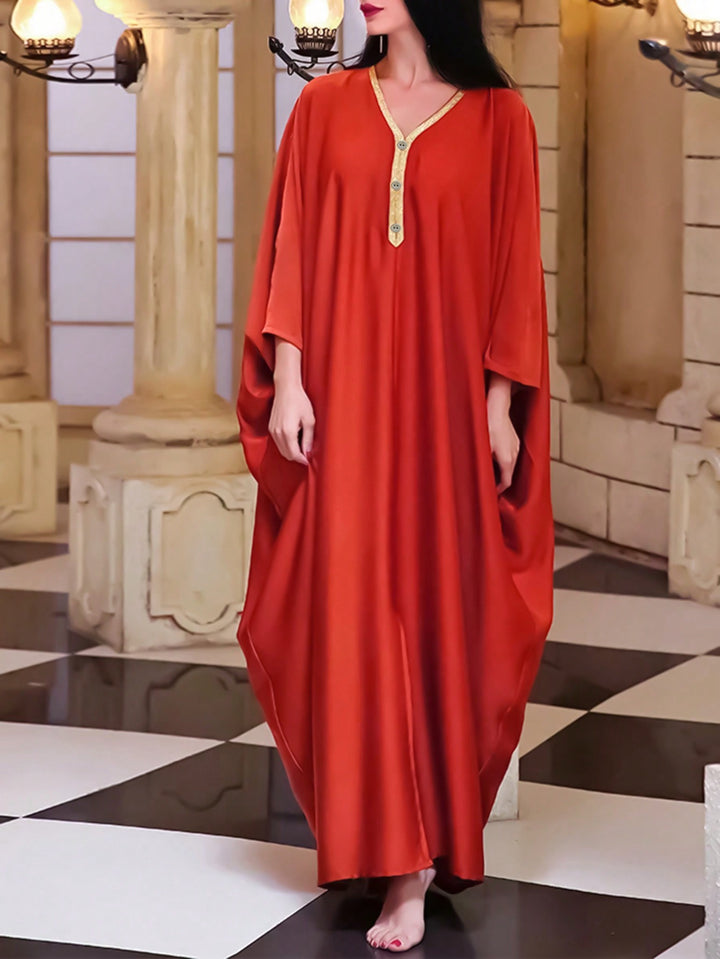 Set caftan și jalabiya SHEIN, roșu