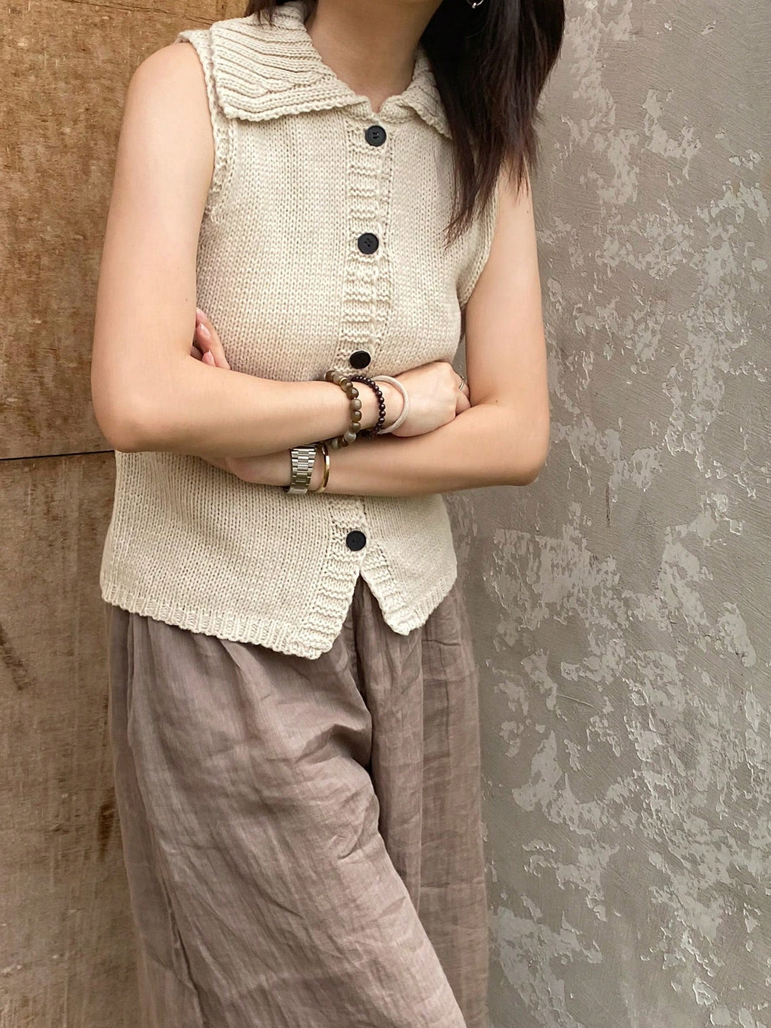 SHEIN bézs mellény