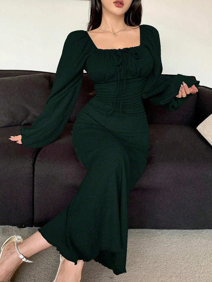 Rochie maxi SHEIN, verde