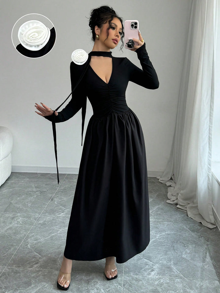 Rochie maxi SHEIN, negru