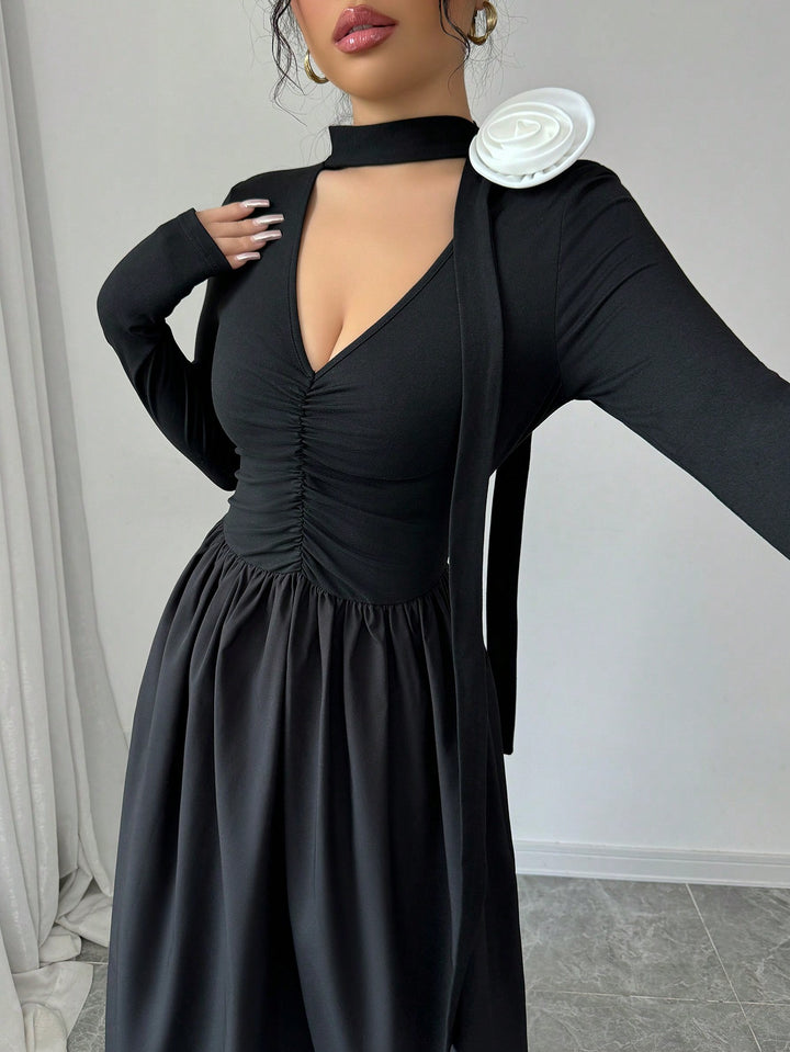 Rochie maxi SHEIN, negru