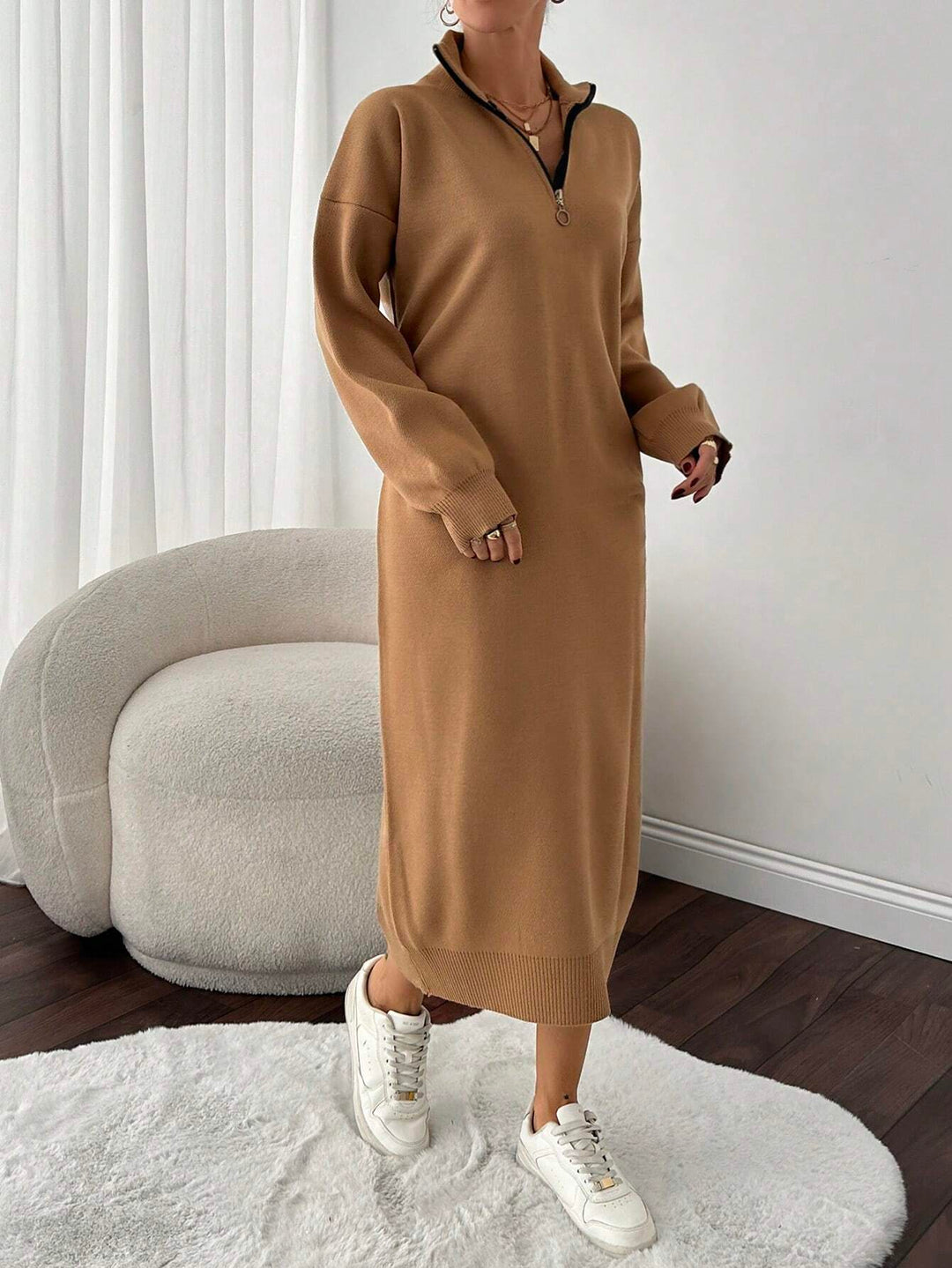 SHEIN Maxi ruha, barna
