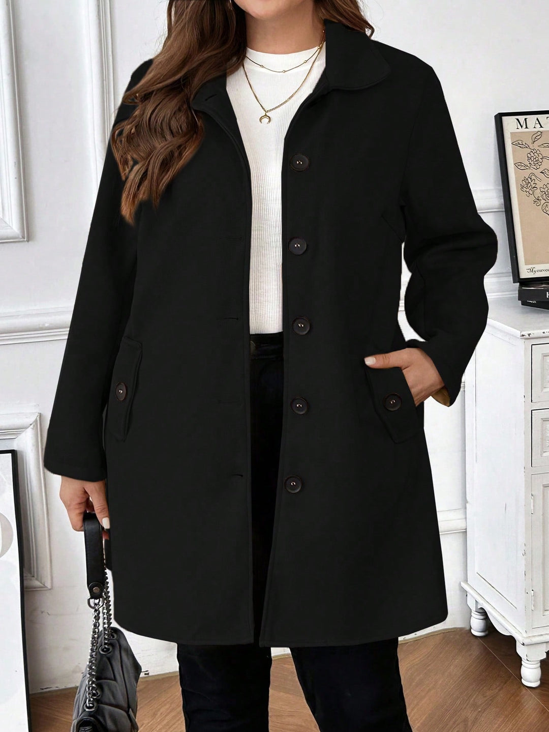 Palton SHEIN, negru