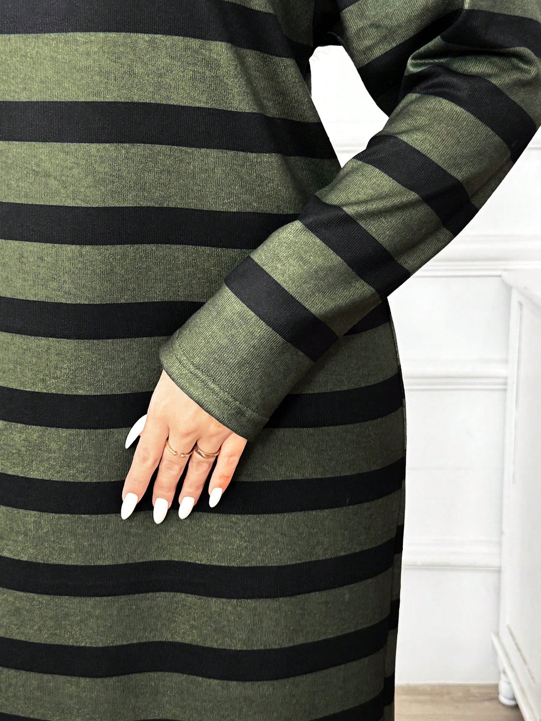 Rochie maxi Shein Curve+, mix culori
